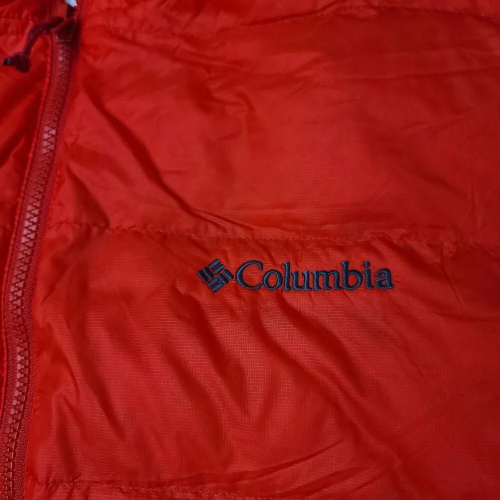 Columbia Women's Red Padded Mock Neck Long‎ Sleeve Puffer Jacket Size XXL